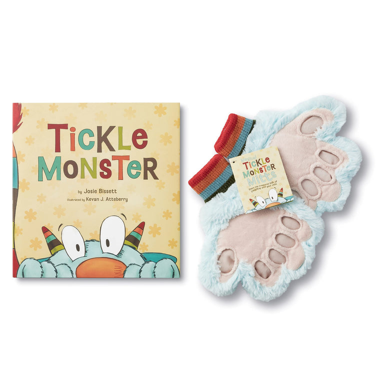 Tickle Monster Laughter Kit - Includes the Tickle Monster book and fluffy mitts for reading aloud and tickling!