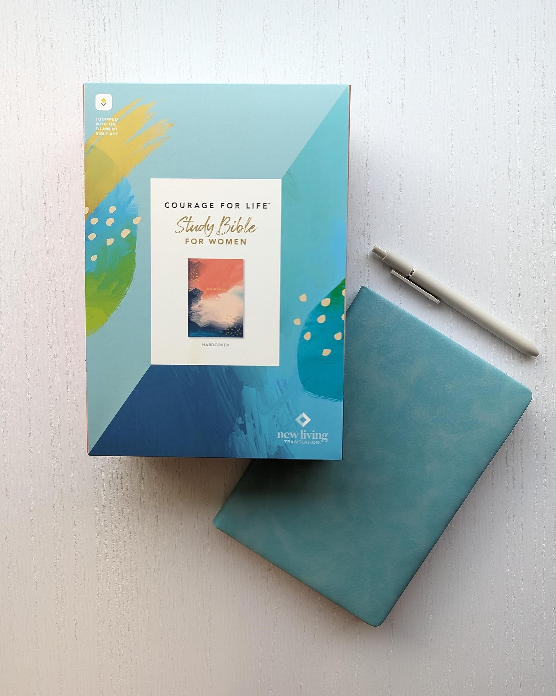 NLT Courage For Life Study Bible for Women, Filament Enabled (Hardcover)