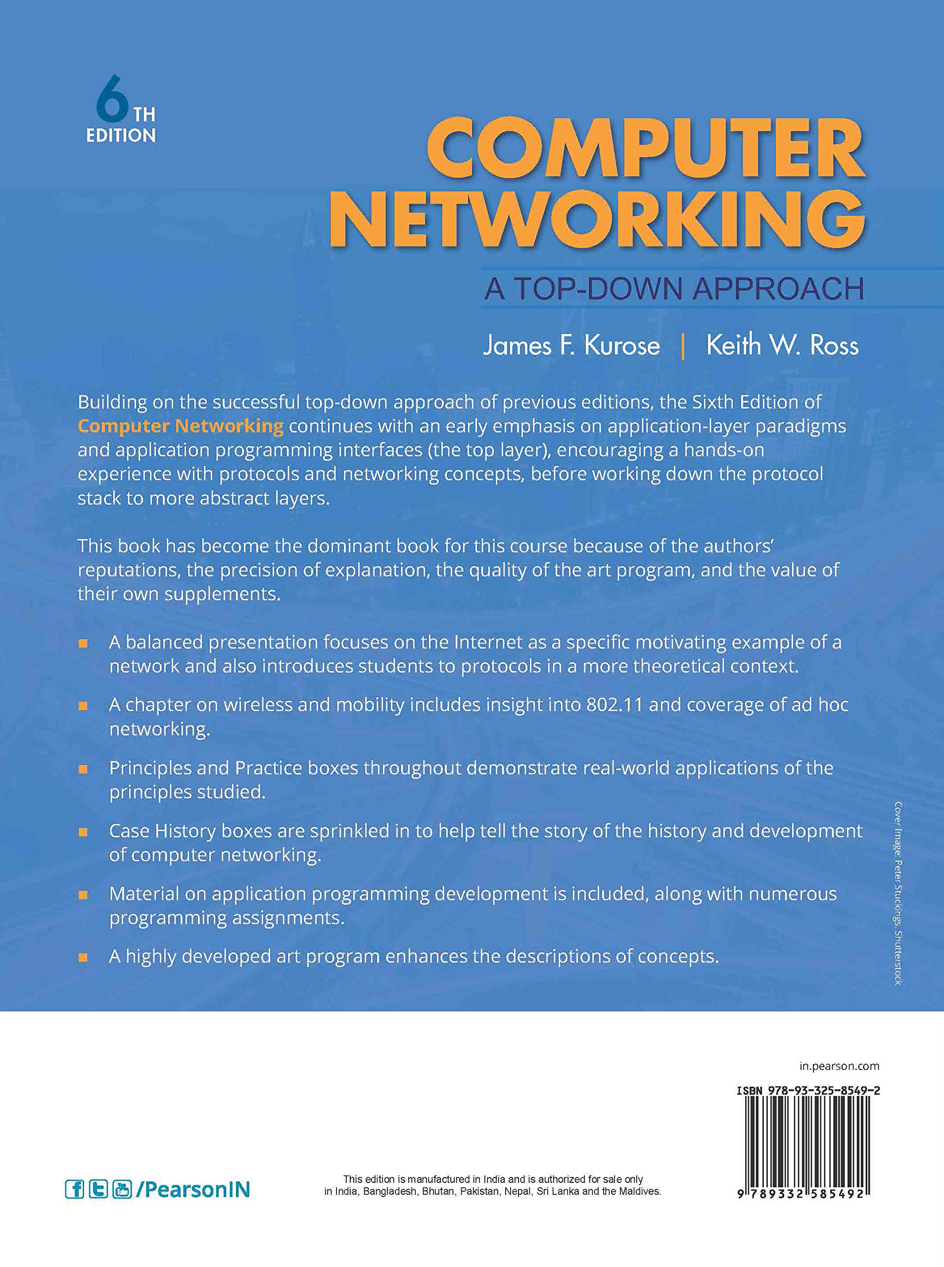 Computer Networking: A Top-Down Approach, 6Th Edn
