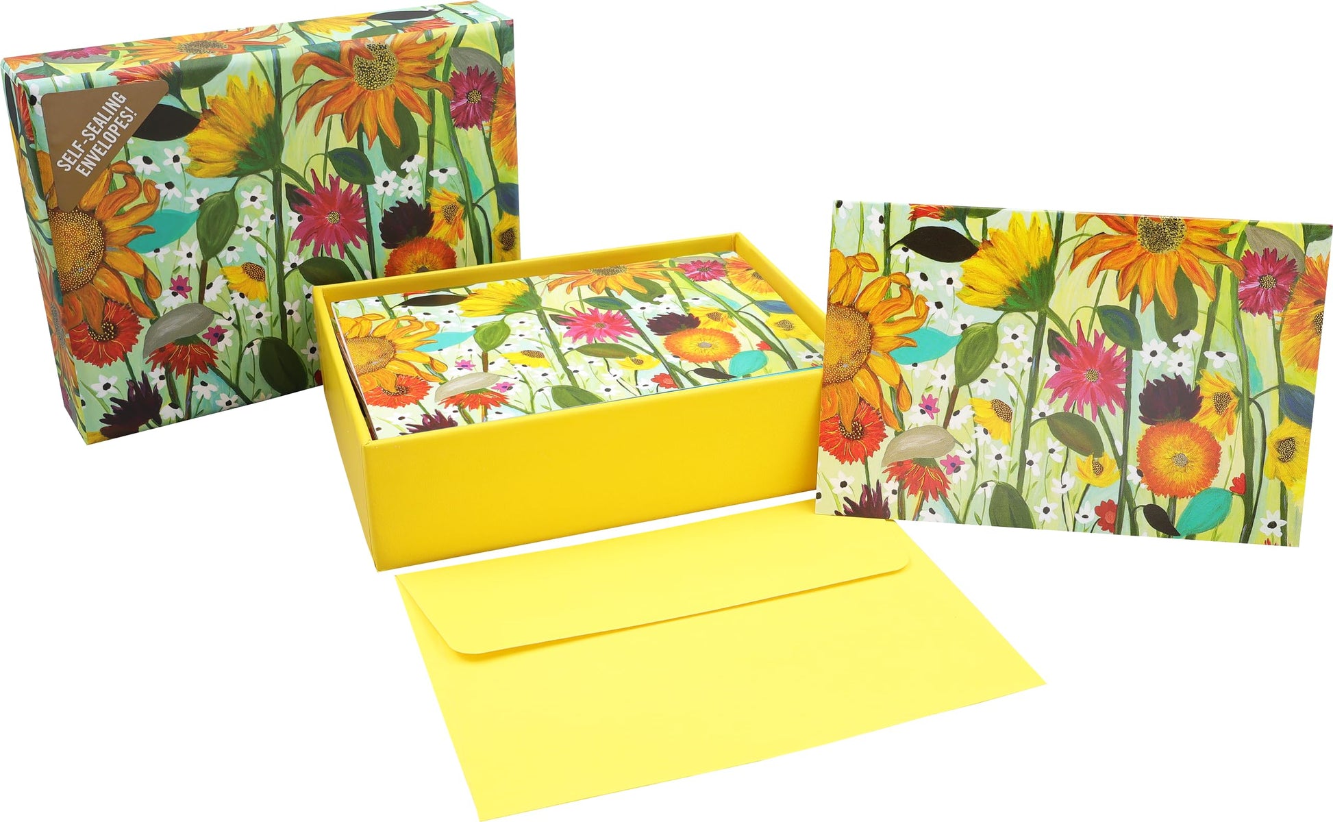 Sunflower Dreams Note Cards (14 cards, 15 self-sealing envelopes)