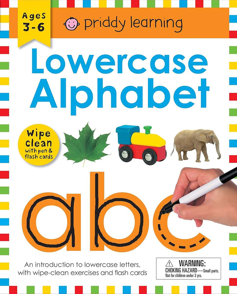 Wipe Clean Workbook: Lowercase Alphabet (enclosed spiral binding): Ages 3-6; with pen & flash cards (Wipe Clean Learning Books)