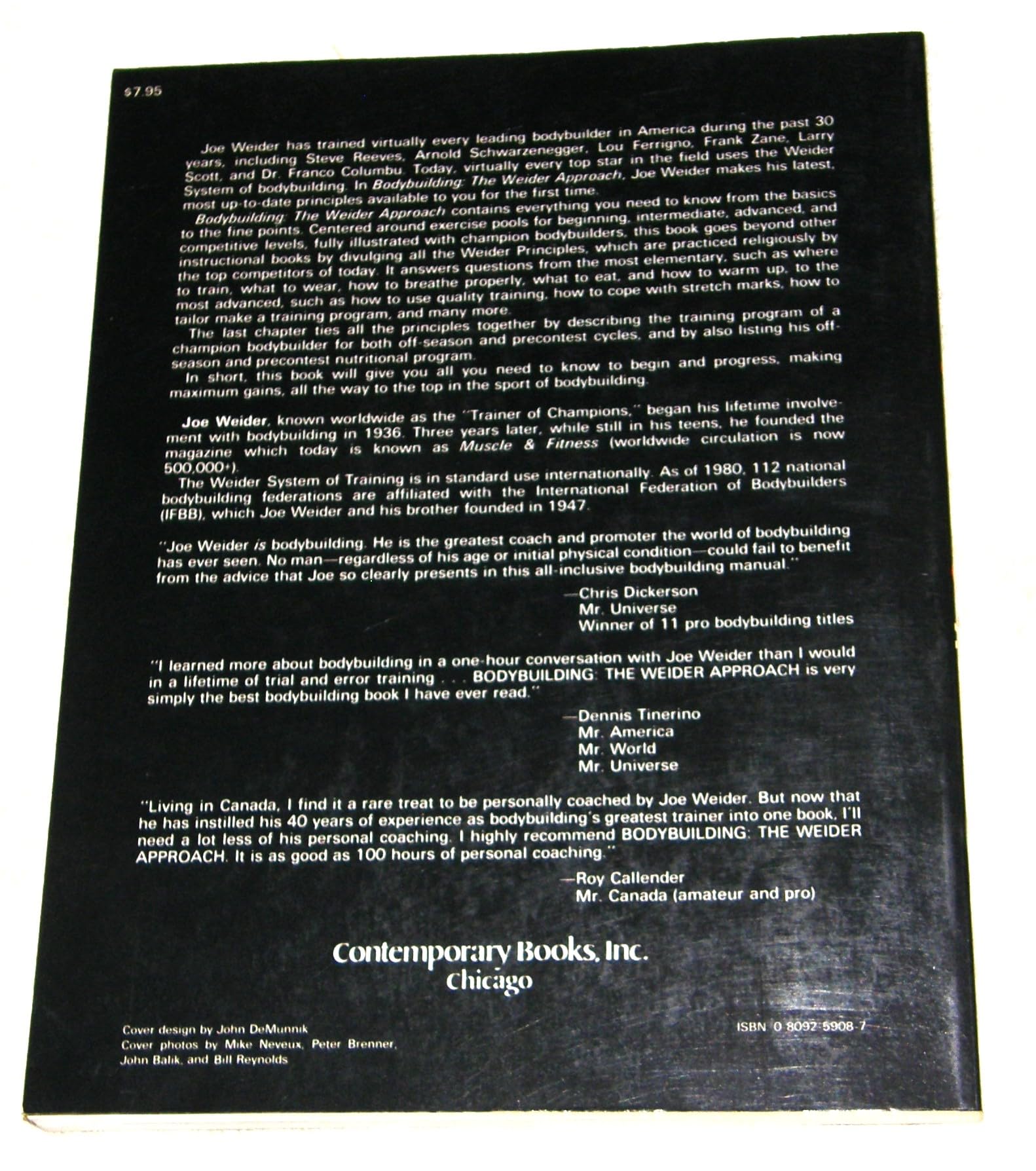 Bodybuilding: The Weider Approach