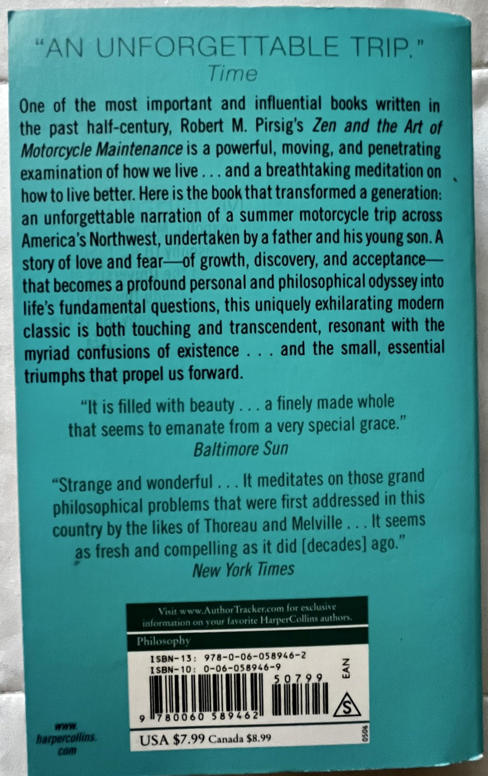 Zen and the Art of Motorcycle Maintenance: An Inquiry into Values
