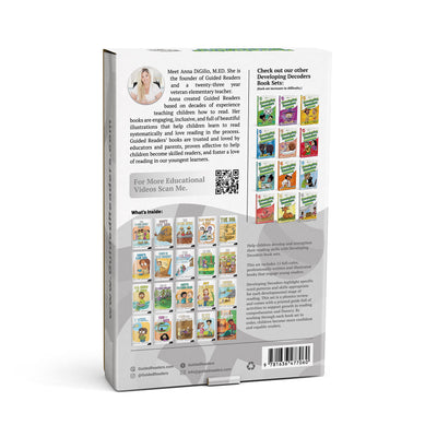 Decodable Readers: 15 Phonics Review Phonics Books for Beginning Readers Ages 4-7 Developing Decoders (Set 12)