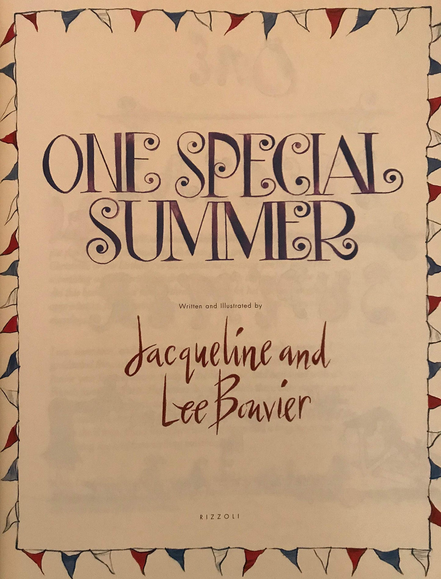 One Special Summer by Bouvier, Lee