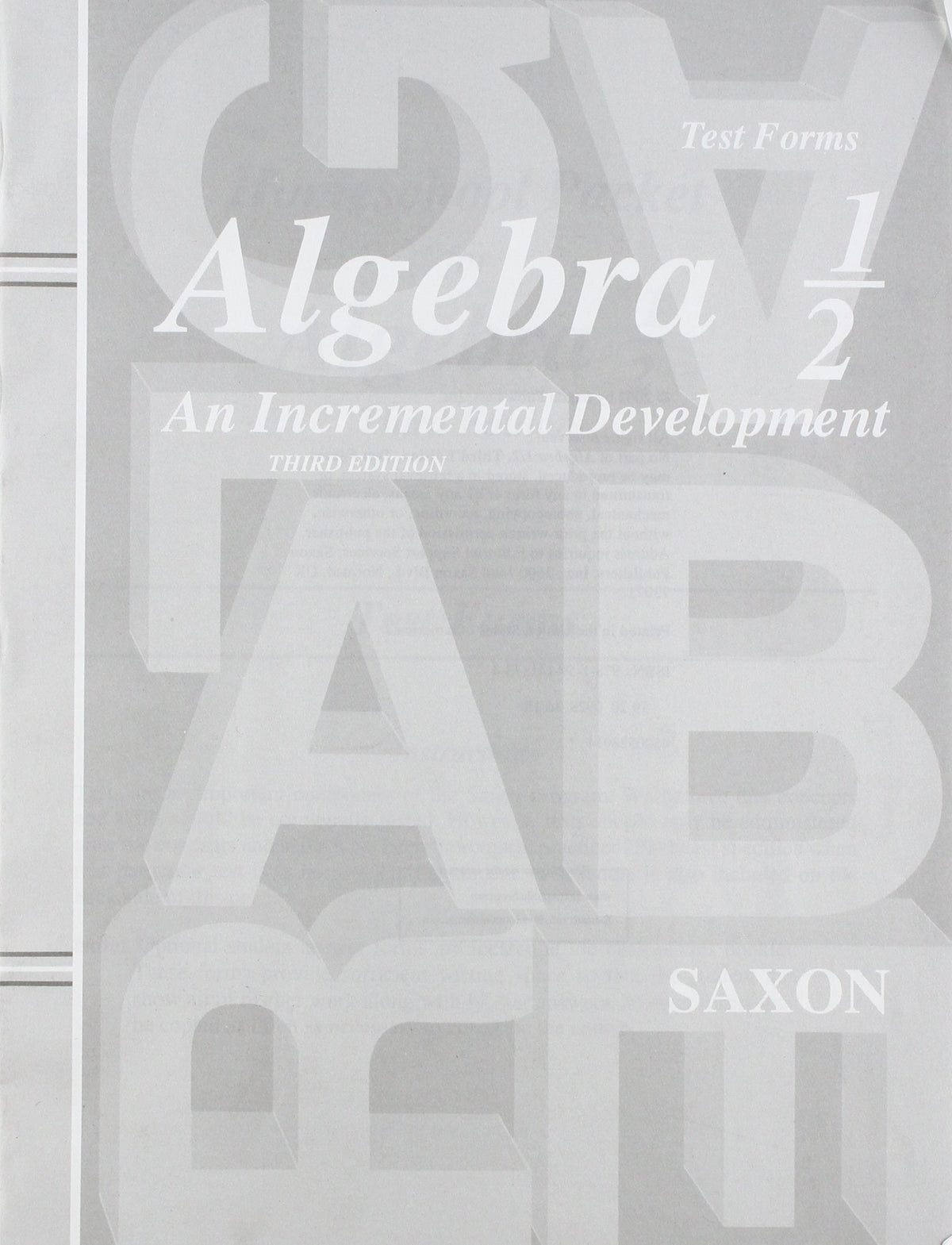 Homeschool Packet with Answer Key and Tests: 3rd Edition