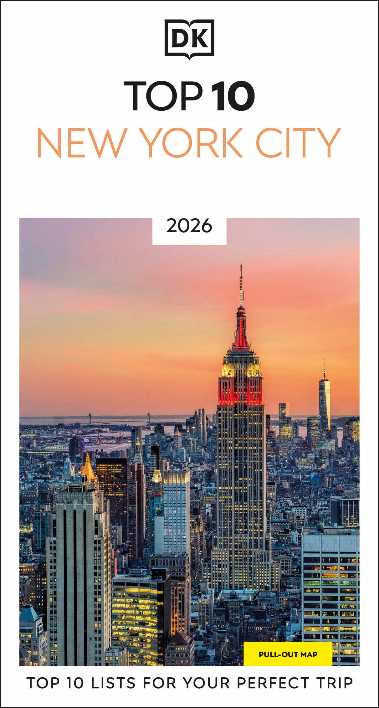 DK Top 10 New York City: Top 10 lists for your perfect trip, plus an all-weather folded map (Pocket Travel Guide)