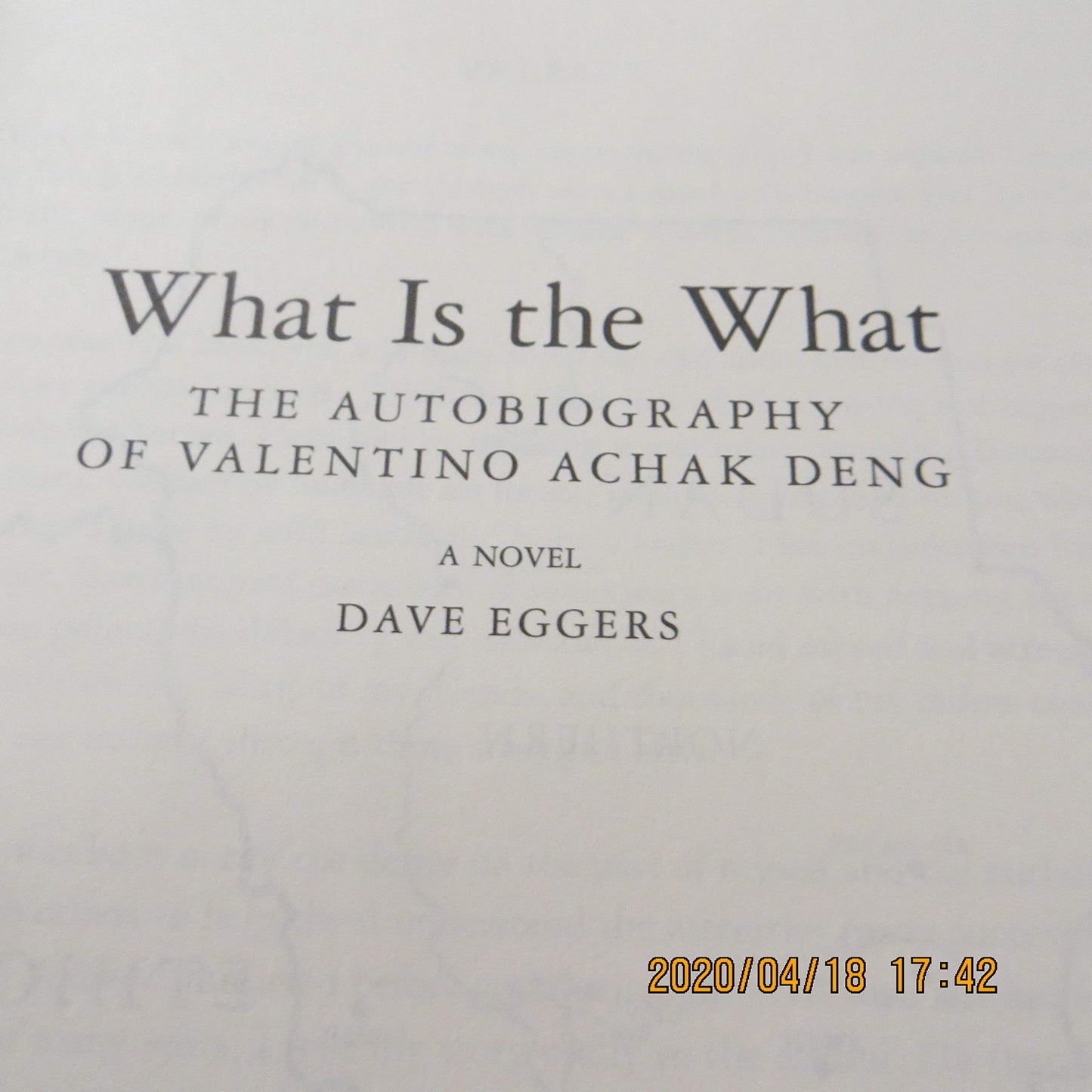 What Is the What