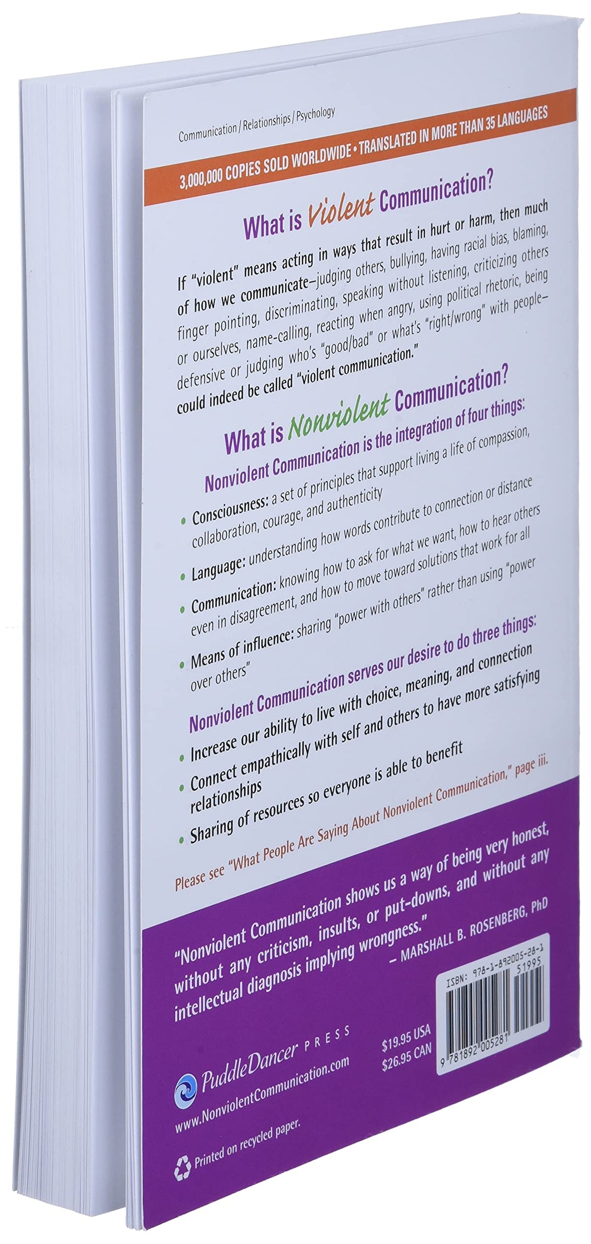 Nonviolent Communication: A Language of Life: Life-Changing Tools for Healthy Relationships (Nonviolent Communication Guides)