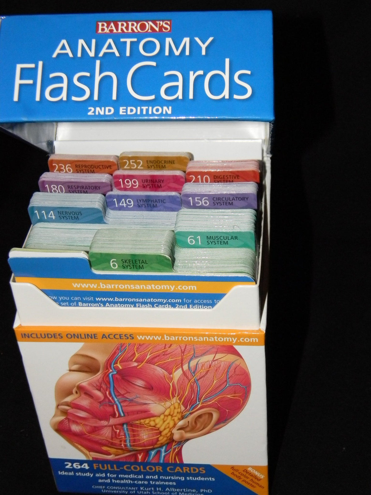 Barron's Anatomy Flash Cards, 2nd Edition