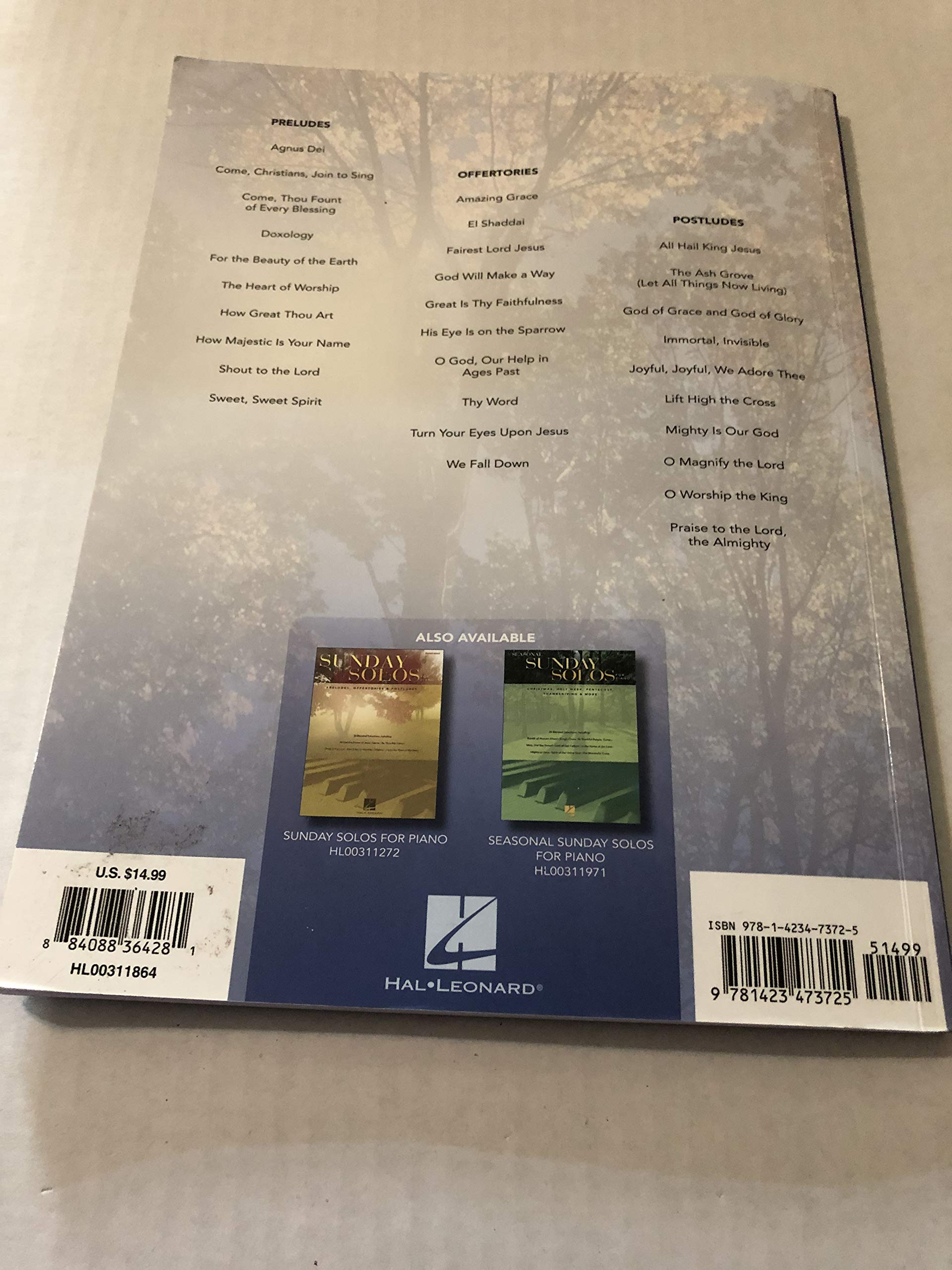 More Sunday Solos for Piano: Preludes, Offertories & Postludes