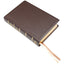 NASB Holy Bible, Large Print, Brown Premium Genuine Leather (Cowhide): 1995 New American Standard Bible in a Single-Column, Wide-Margin Format with 2 Ribbon Markers, 40 GSM Paper & Gold Page Edges
