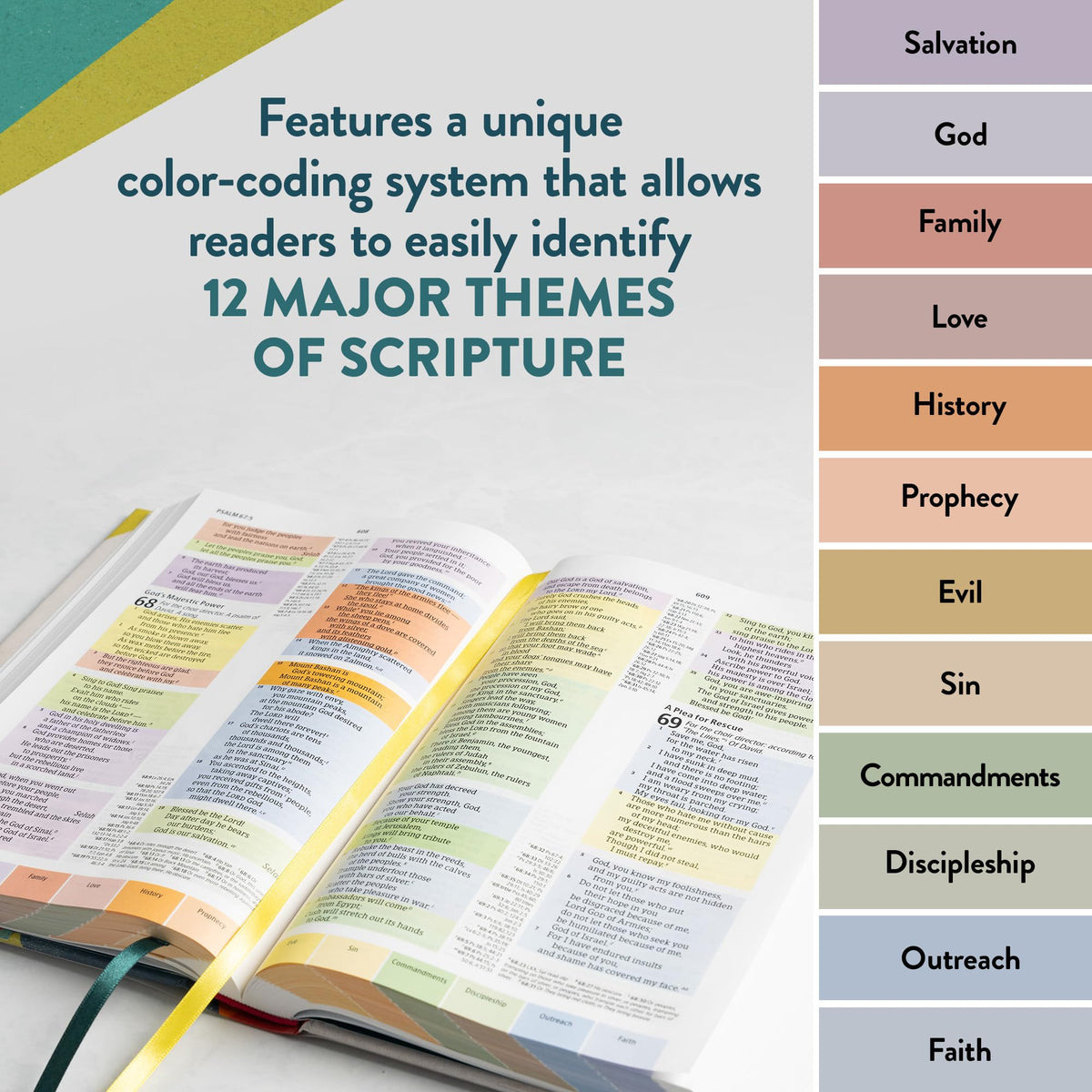 CSB Rainbow Study Bible, Hardcover