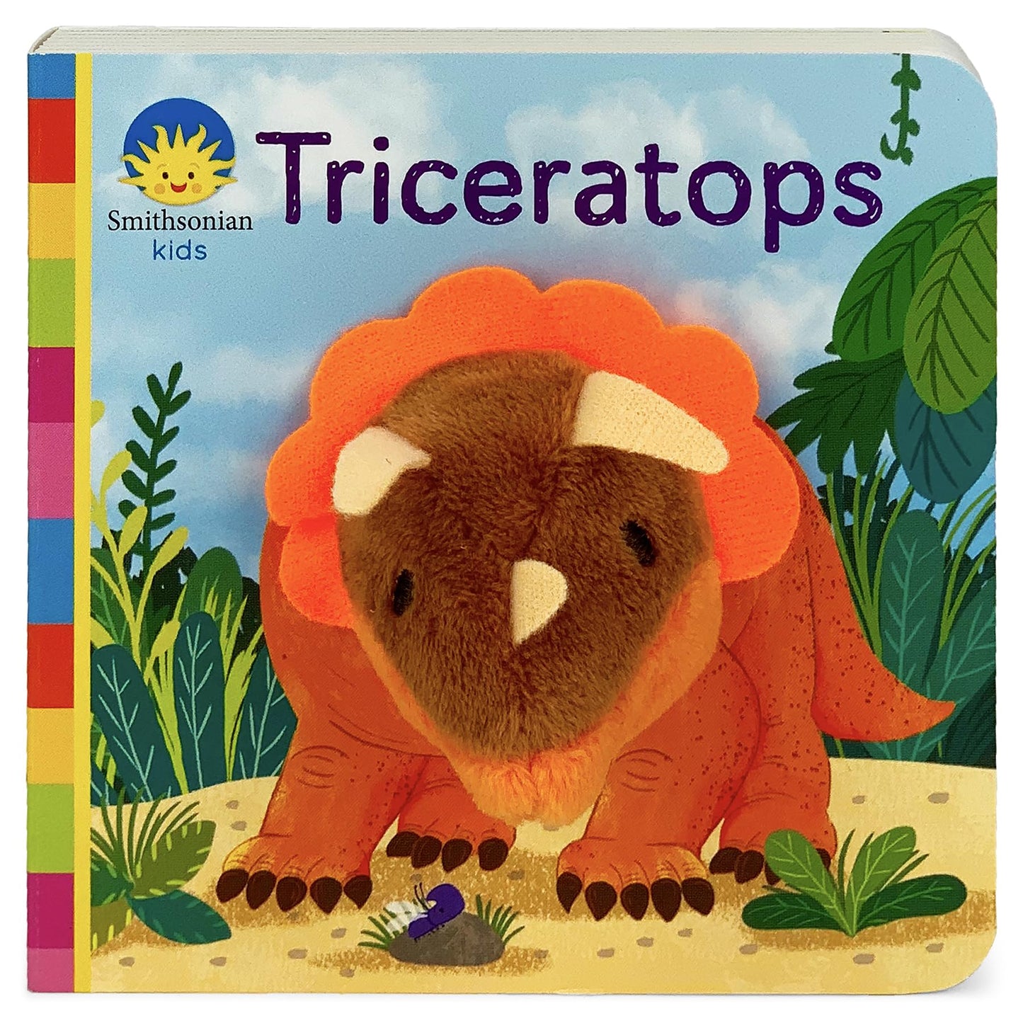 Dinosaur Finger Puppet Board Book From Smithsonian Kids: Triceratops - For Little Dinosaur Lovers Ages 1 - 3