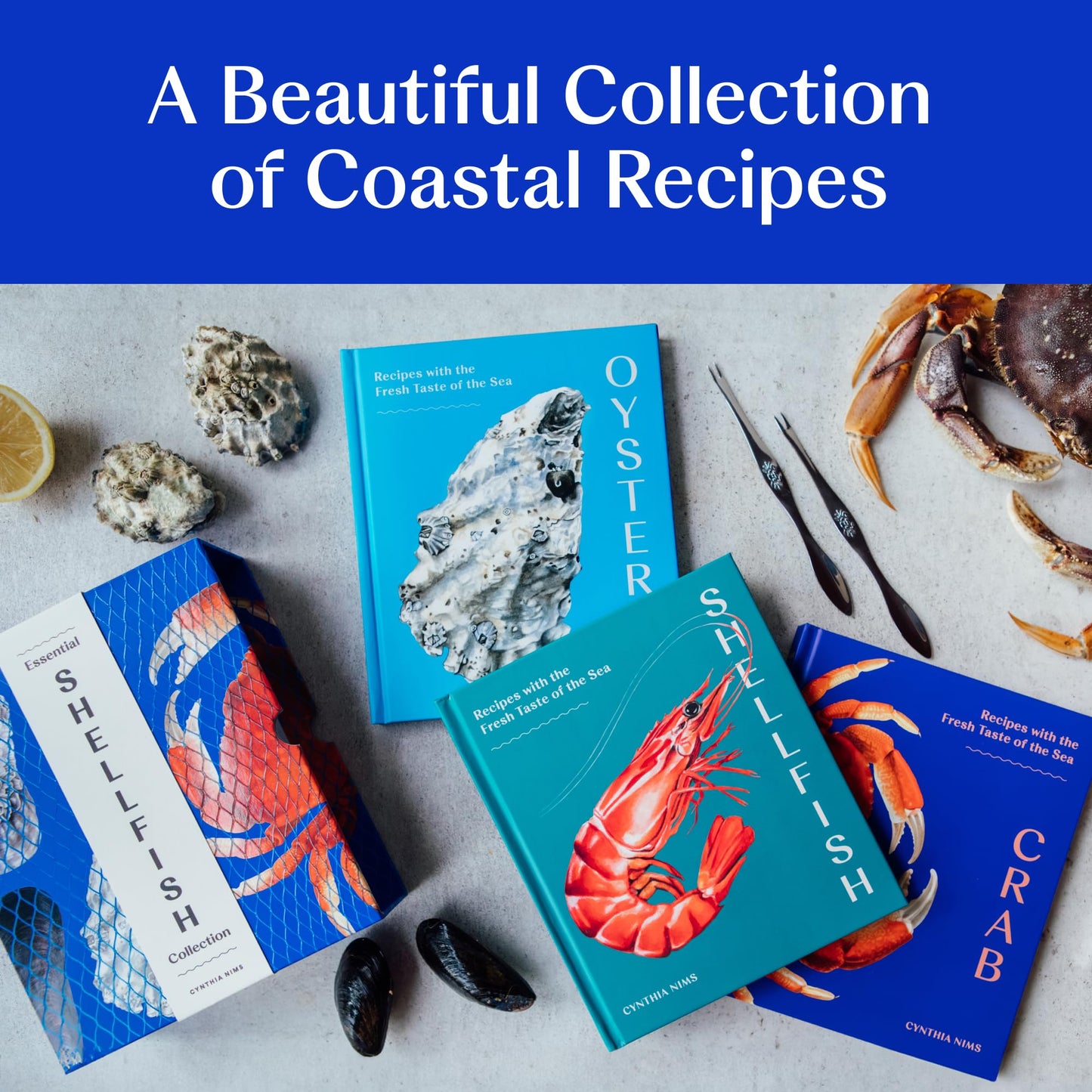 Essential Shellfish Collection: Special Edition, 3-Cookbook Box Set: Crab, Oysters, Shellfish