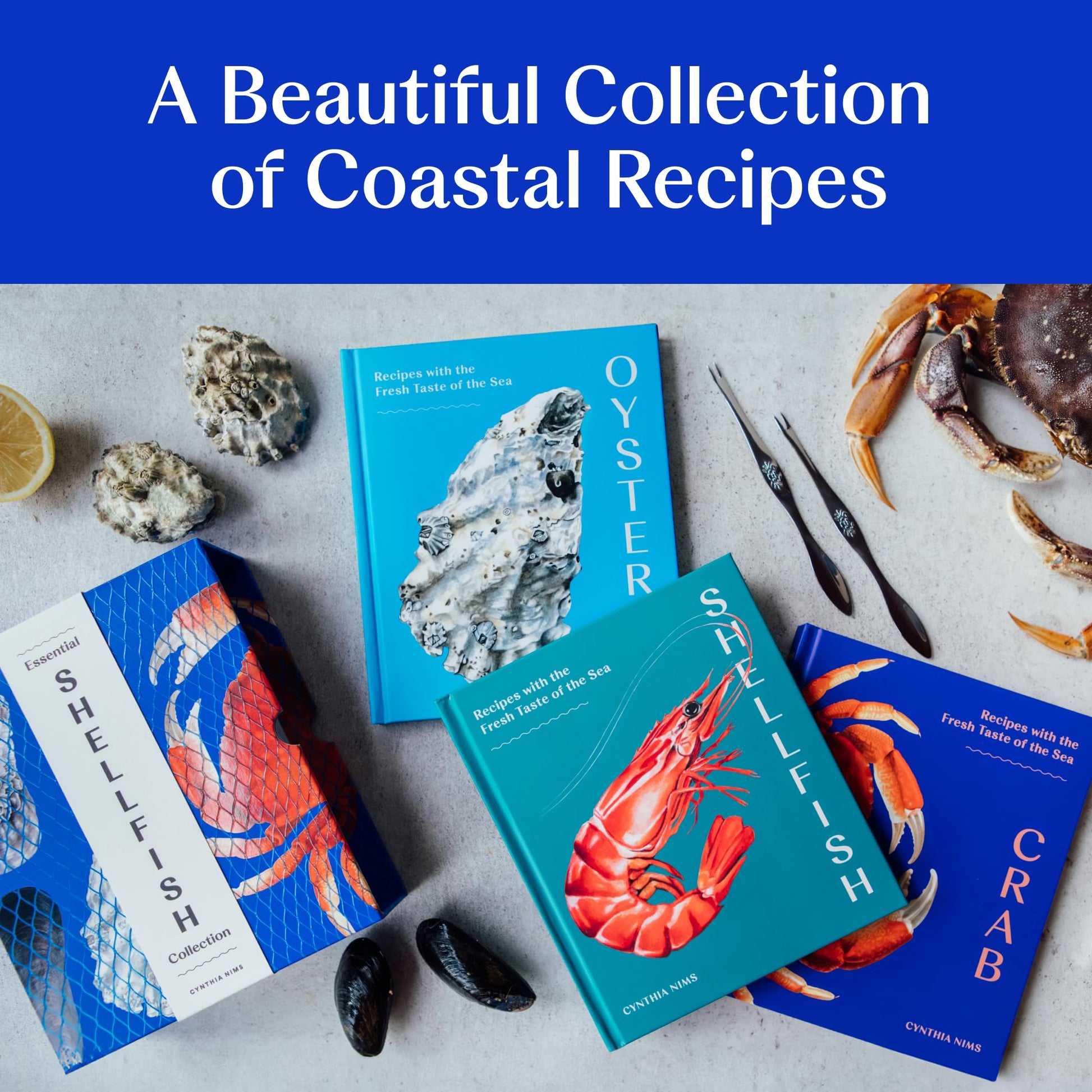 Essential Shellfish Collection: Special Edition, 3-Cookbook Box Set: Crab, Oysters, Shellfish