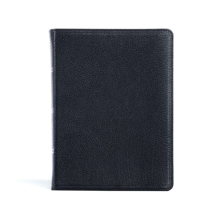 CSB Pastor's Bible, Verse-by-Verse Edition, Holman Handcrafted Collection, Black Premium Goatskin, Black Letter, Pastoral Helps and Study Tools, Cross-References, Maps, Easy-to-Read Bible Serif Type
