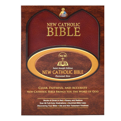 New Catholic Bible-Medium Print (Burgundy)