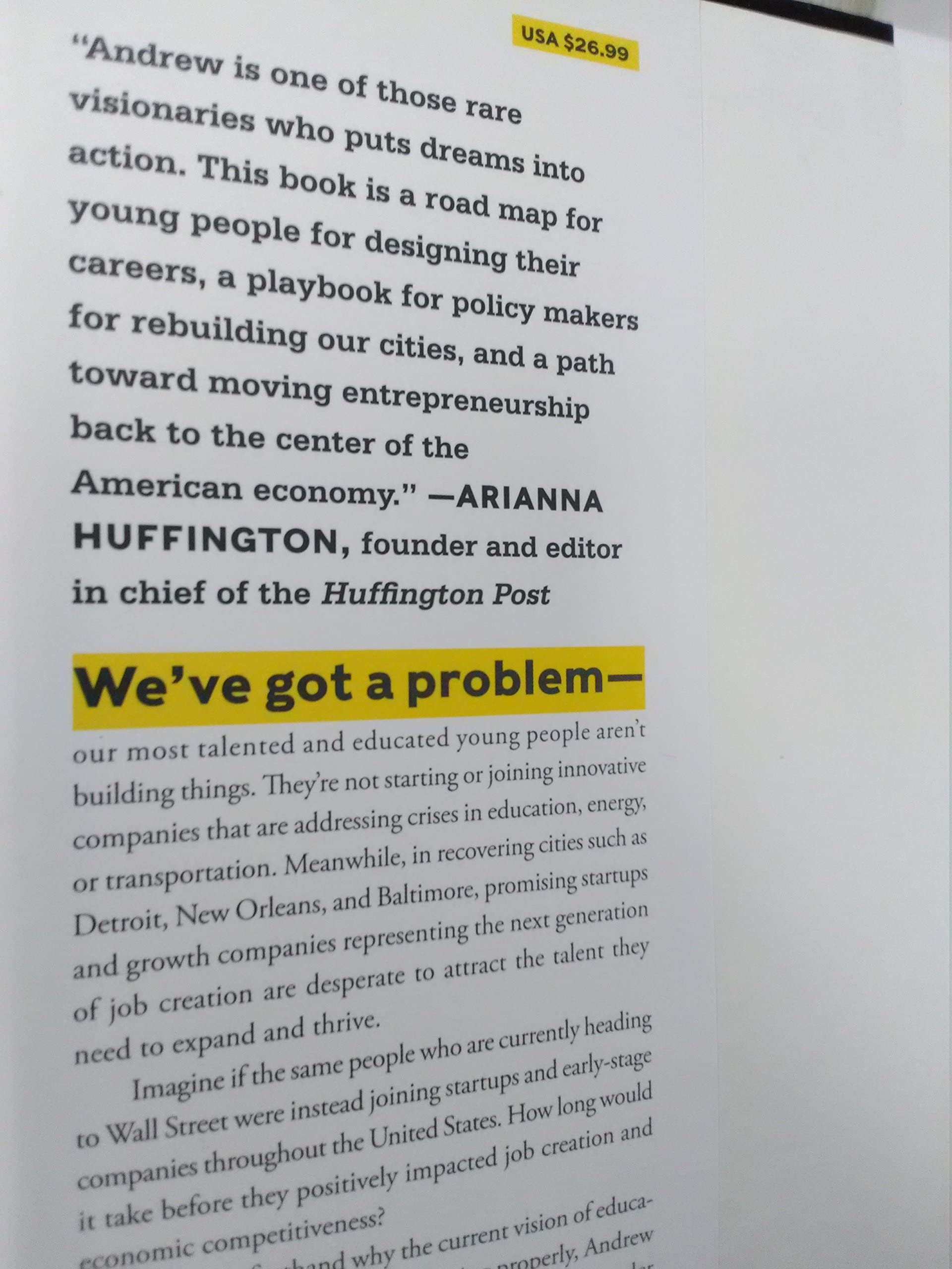Smart People Should Build Things: How to Restore Our Culture of Achievement, Build a Path for Entrepreneurs, and Create New Jobs in America