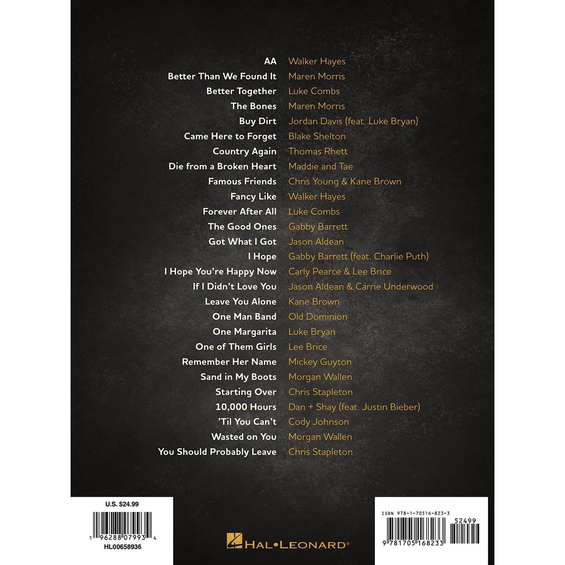 Popular Country Sheet Music: 27 Hits from 2020-2022 Arranged for Piano/Vocal/Guitar