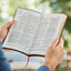 NKJV, Personal Size New Testament, Black Genuine Leather, Red Letter, Comfort Print