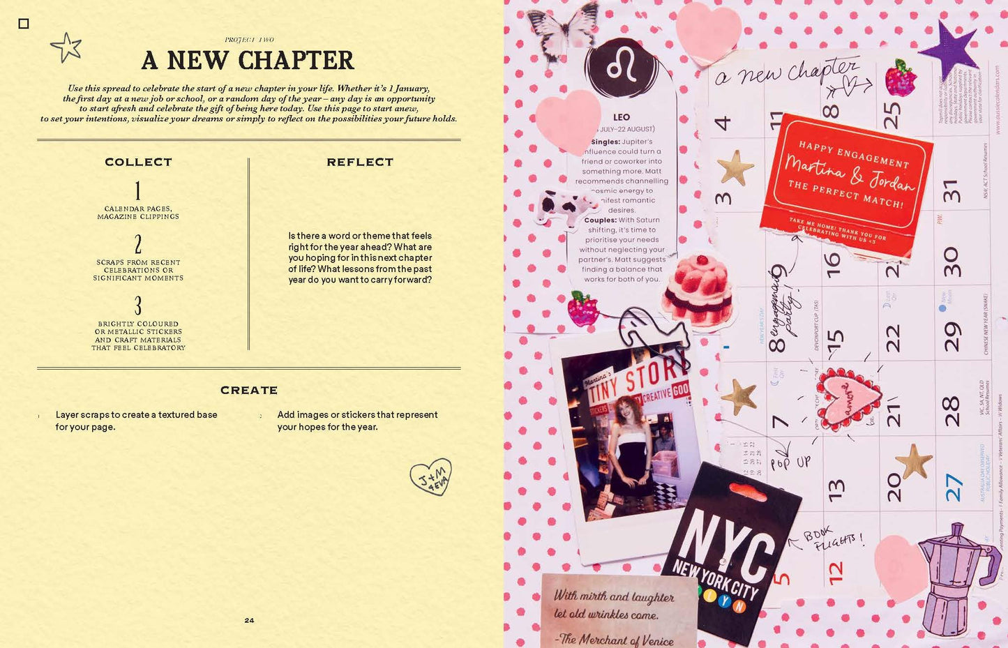 A Year of Junk Journaling: 52 creative prompts to transform scraps of your life into art