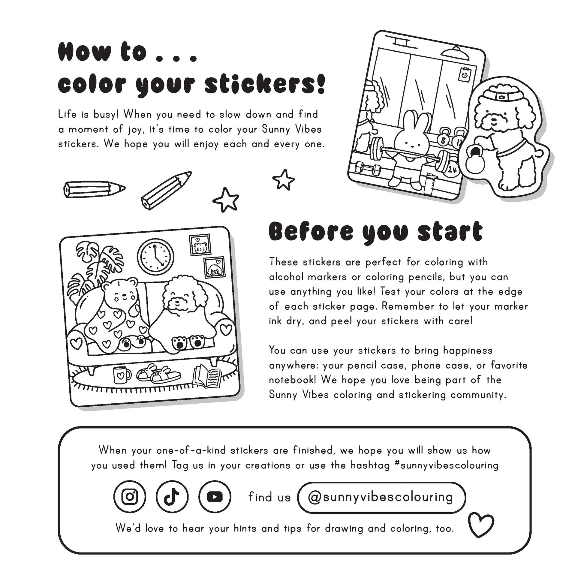 Max Relax: Coloring Book with Stickers (Cozy Coloring)