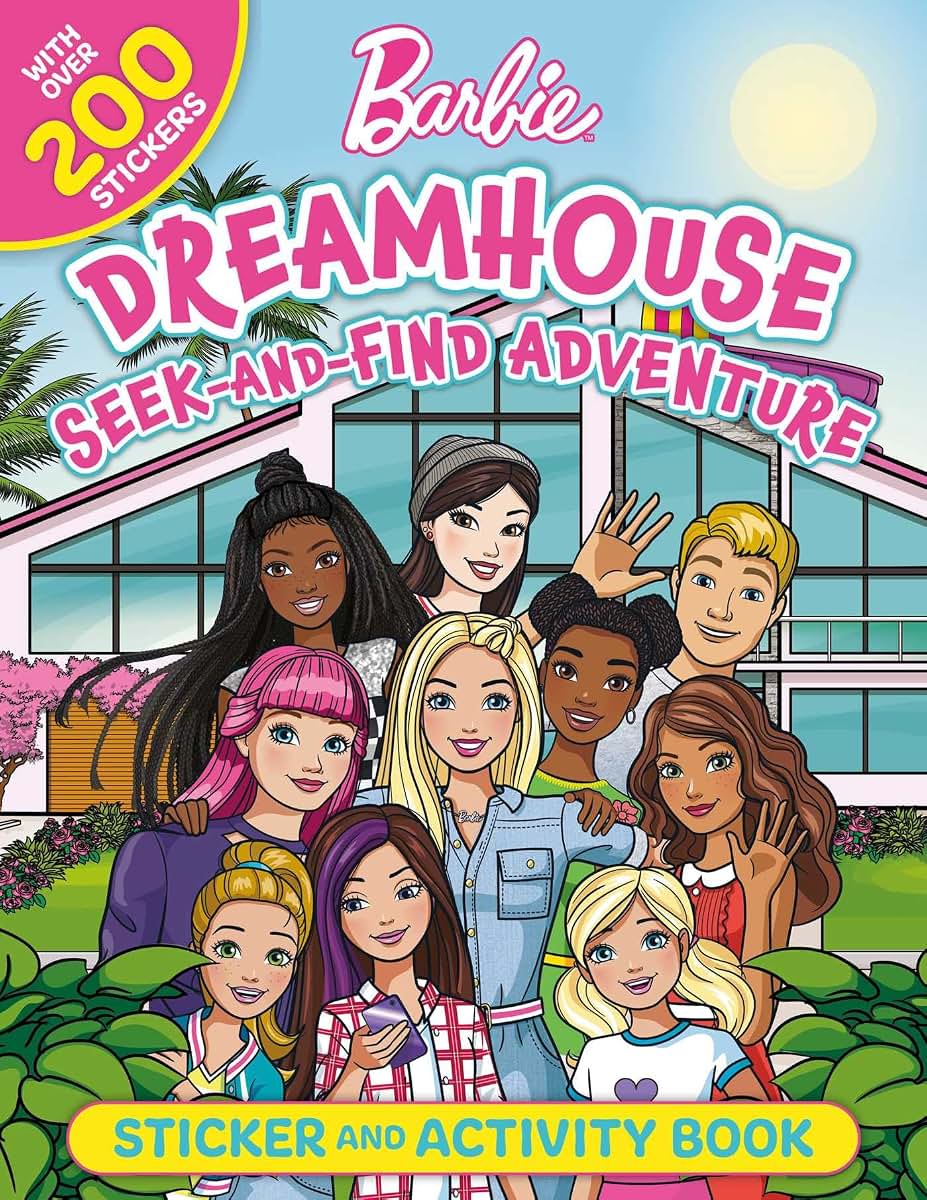 Barbie Dreamhouse Seek-and-Find Adventure: 100% Officially Licensed by Mattel, Sticker & Activity Book for Kids Ages 4 to 8