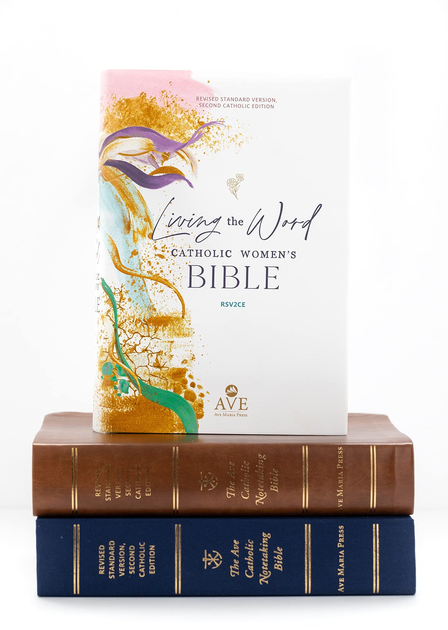 Living the Word Catholic Women's Study Bible RSV2CE: Full-Color, Single Column Hardcover with Wide Margins, Journal and Note-Taking Space, Full-Color Features Saints Quotes and Cross-References