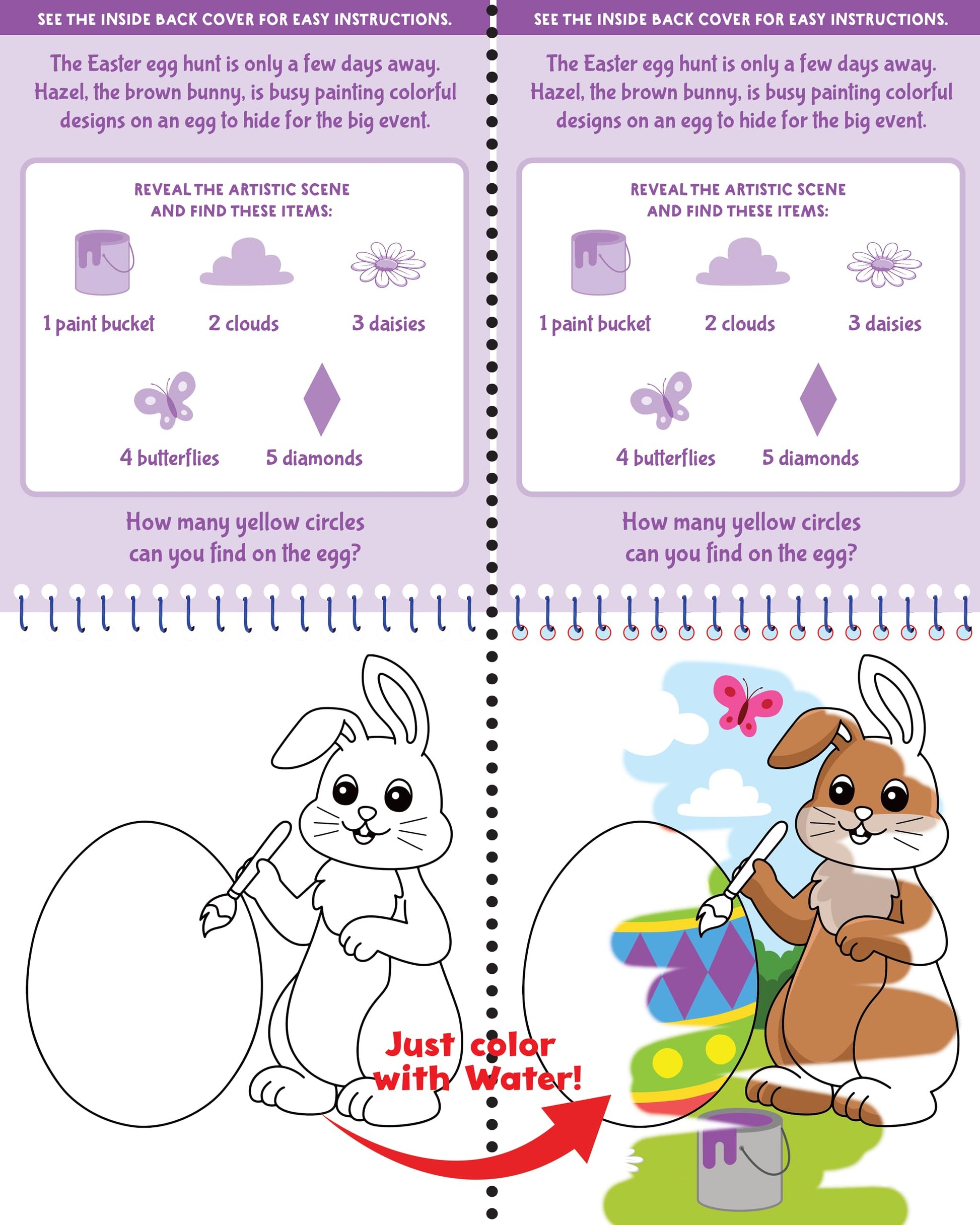 Color With Water - Easter (includes mess free water pen)