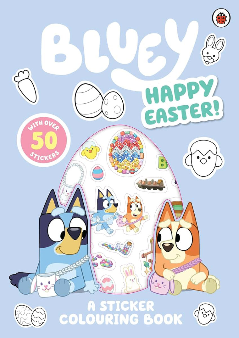 Ladybird Bluey Happy Easter! A Sticker Colouring Book.