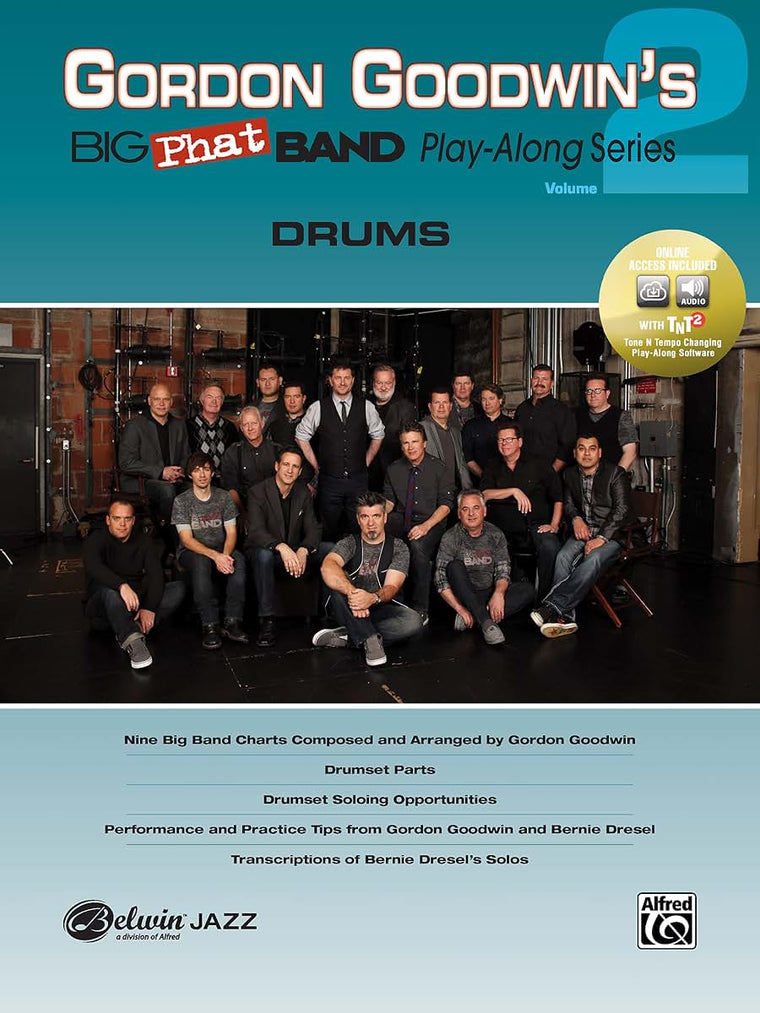 Gordon Goodwin's Big Phat Play Along, Vol 2: Drums, Book & Online Audio/Software (Jazz Play-Along Series, Vol 2)