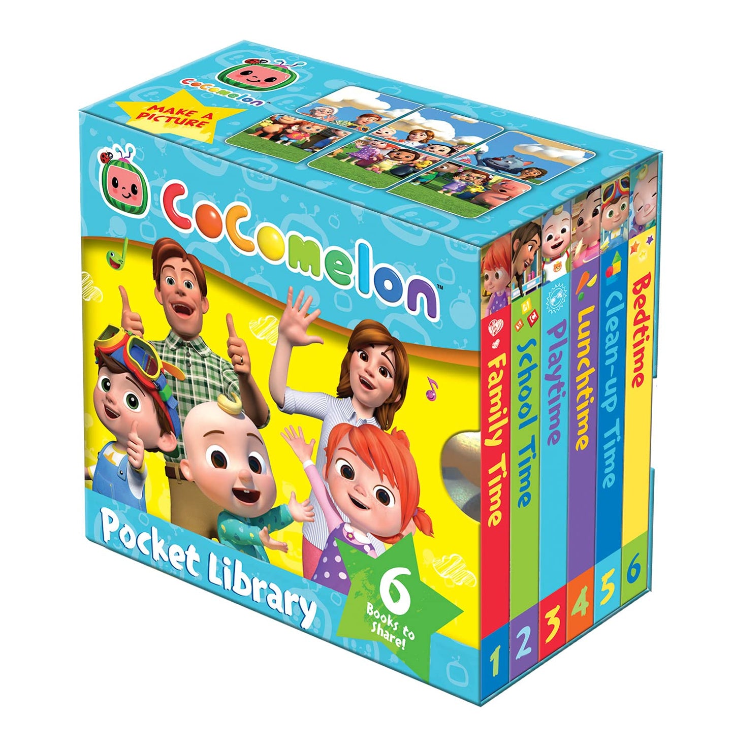 Official CoComelon Pocket Library: 6 little books about JJ, his family and friends - perfect for pre-schoolers!