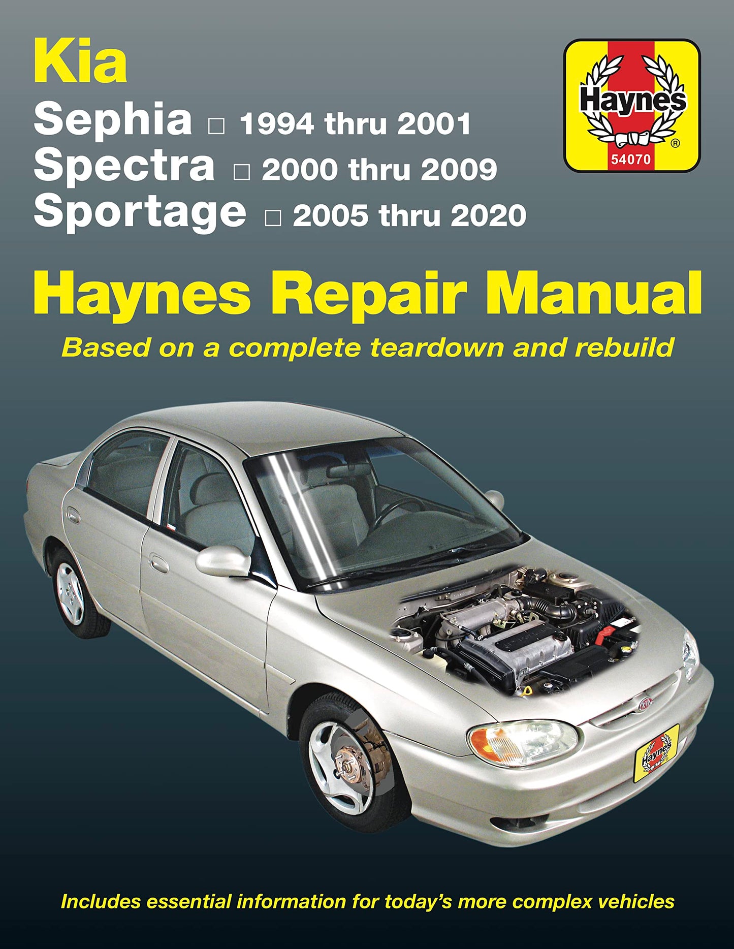Kia Sephia (1994-2001), Spectra (2000-2009) & Sportage (2005-2020) Haynes Repair Manual: Based on a Complete Teardown and Rebuild (Haynes Automotive)