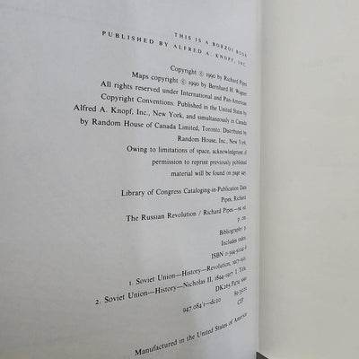 The Russian Revolution by Richard Pipes