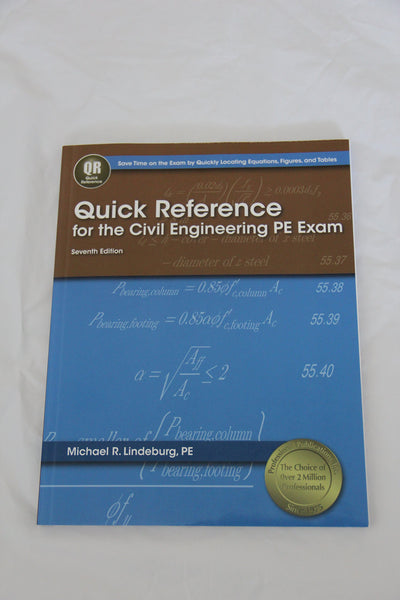 Quick Reference for the Civil Engineering PE Exam