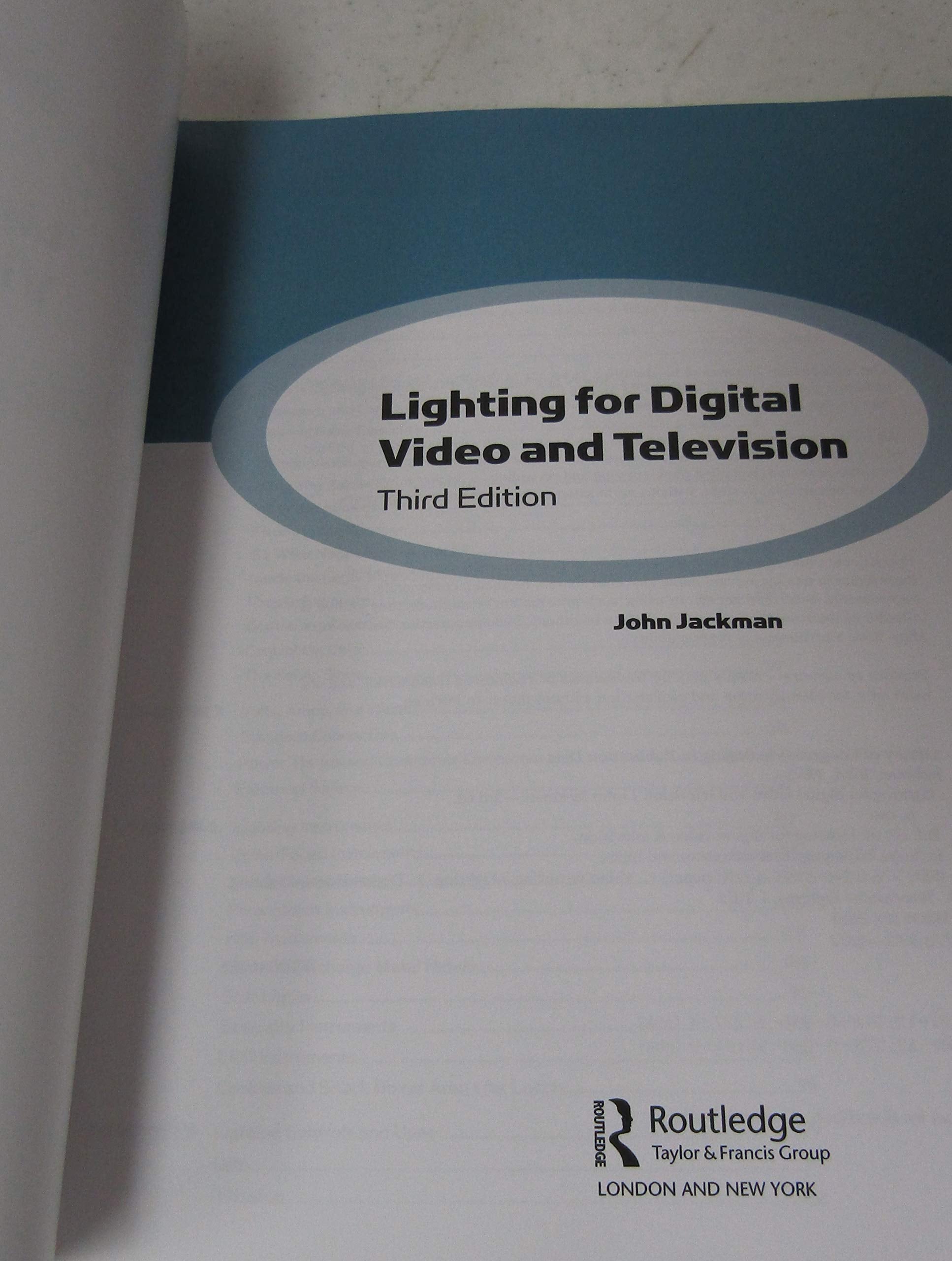 Lighting for Digital Video and Television, 3rd Edition