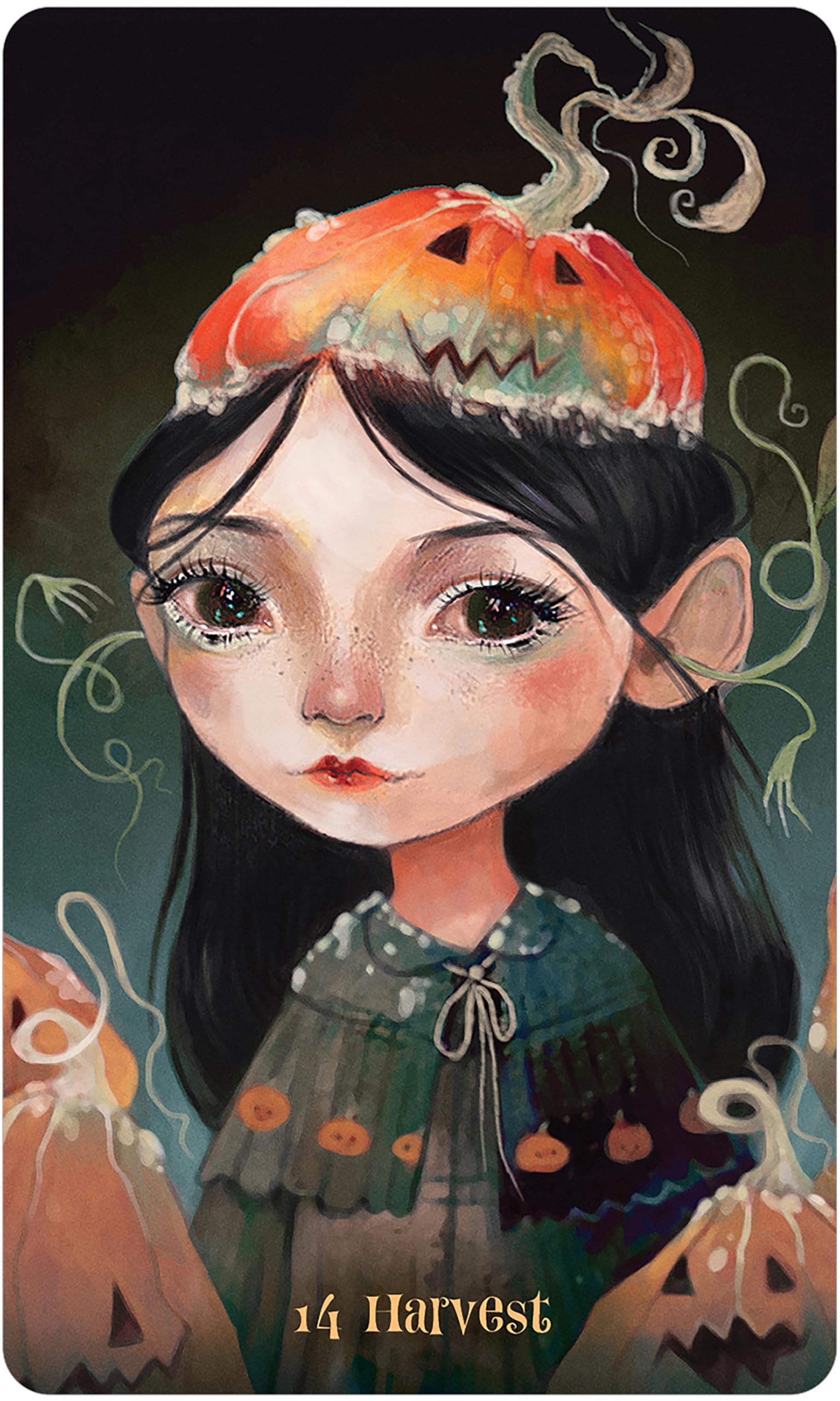 Wisdom of the Wild Things Oracle: 45 Silver Gilt-Edged Oracle Cards, Creepy Cute Artwork by Evaboneva, Whimsical Creatures, 112-Page Guidebook, Positive Messages of Encouragement, Includes Pouch