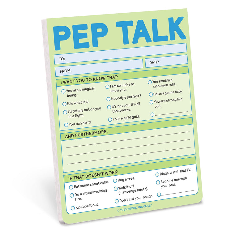 Knock Knock Pep Talk Nifty Note Pad (Second Edition) (Knock Knock Nifty Notes)