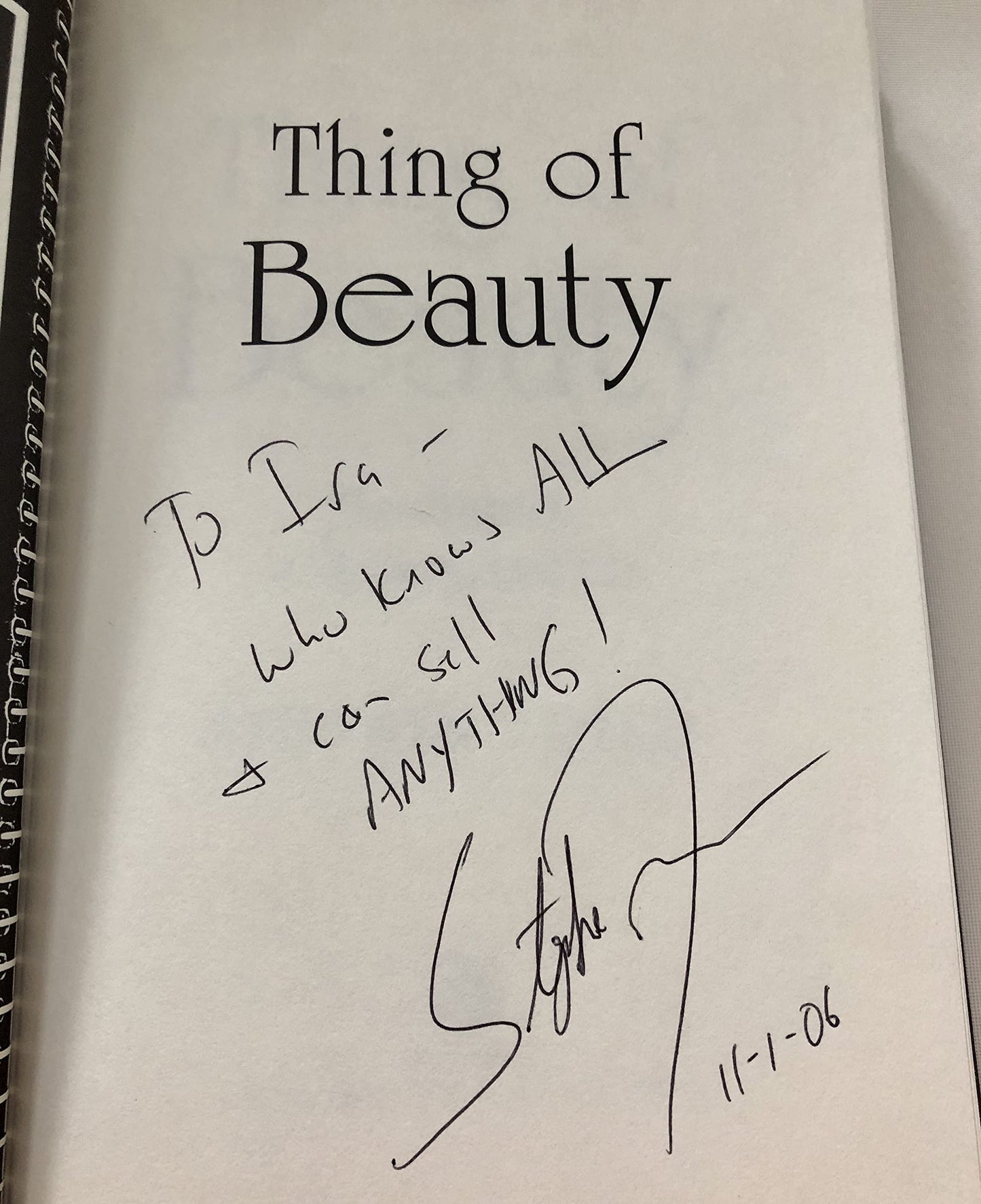 Thing of Beauty by Stephen Fried