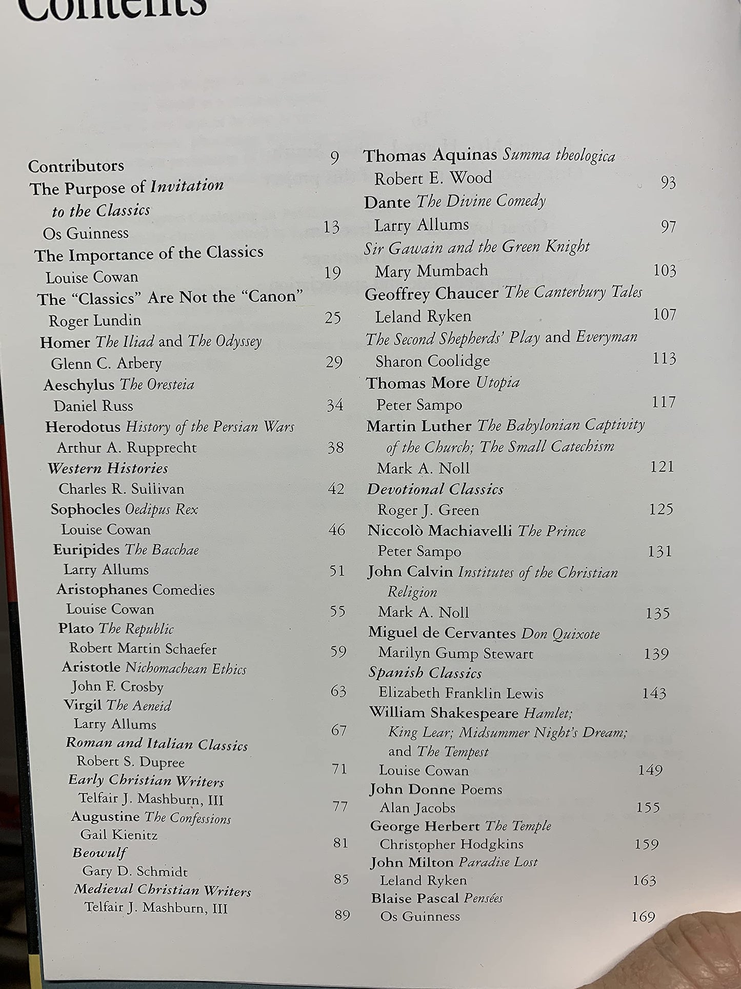 Invitation to the Classics