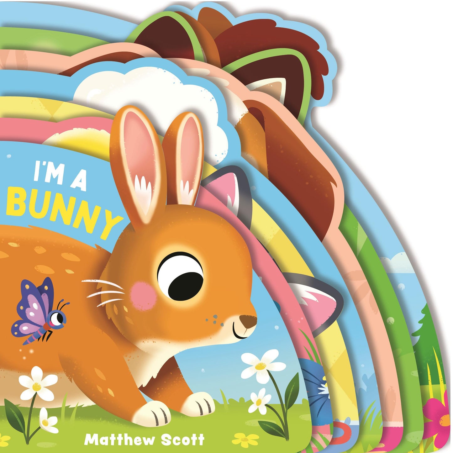 I'm a Bunny: (A Shaped Board Book Full of Animal Sounds, Lively Rhymes, and Interactive Fun for Babies and Toddlers) (I'm A... Shaped Board Book Series)