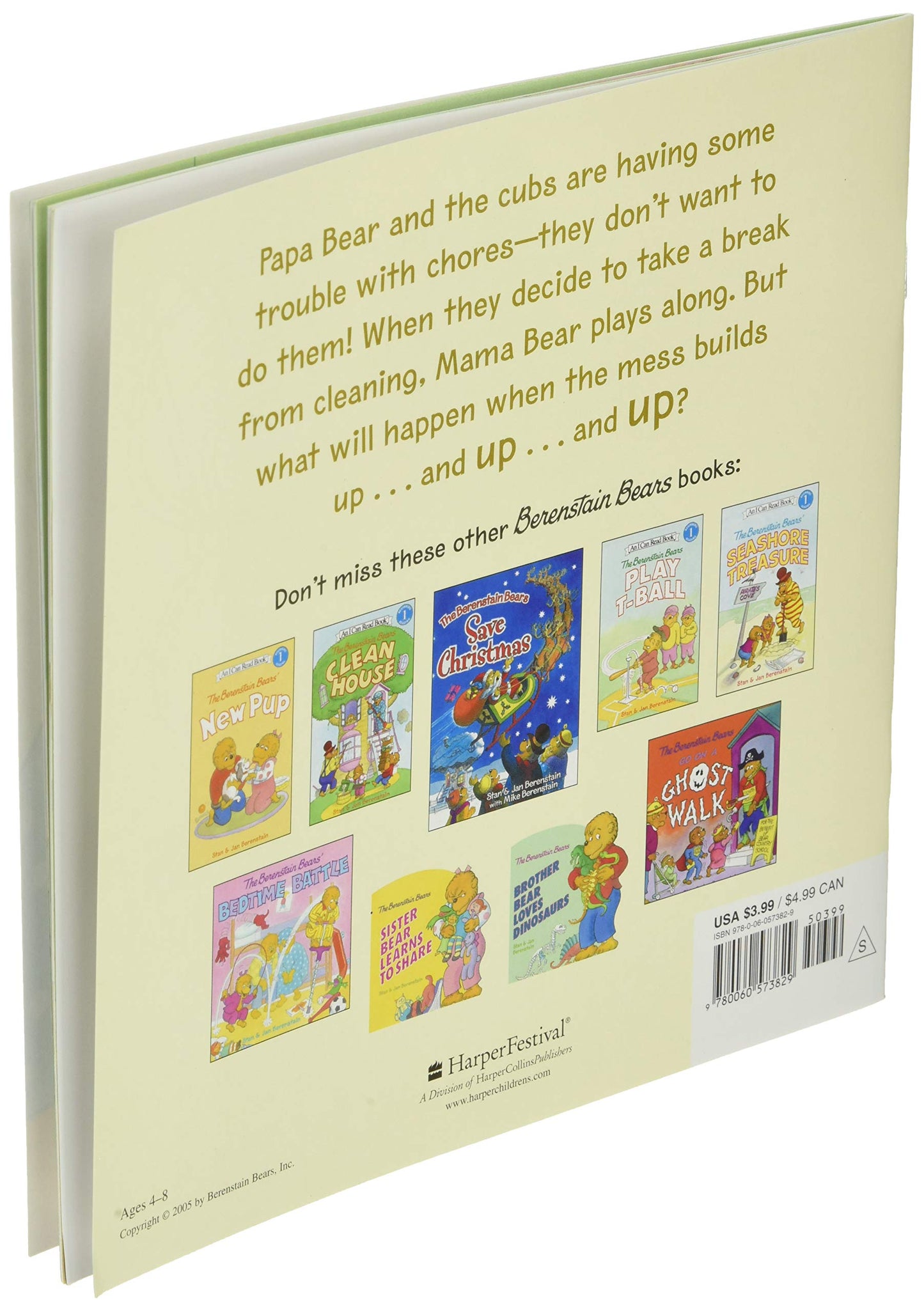 The Berenstain Bears and the Trouble with Chores: A Funny Picture Book About Responsibility and Helping at Home for Kids (Ages 4-8)
