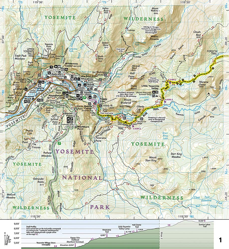 John Muir Trail Topographic Map Guide (National Geographic Topographic Map Guide)