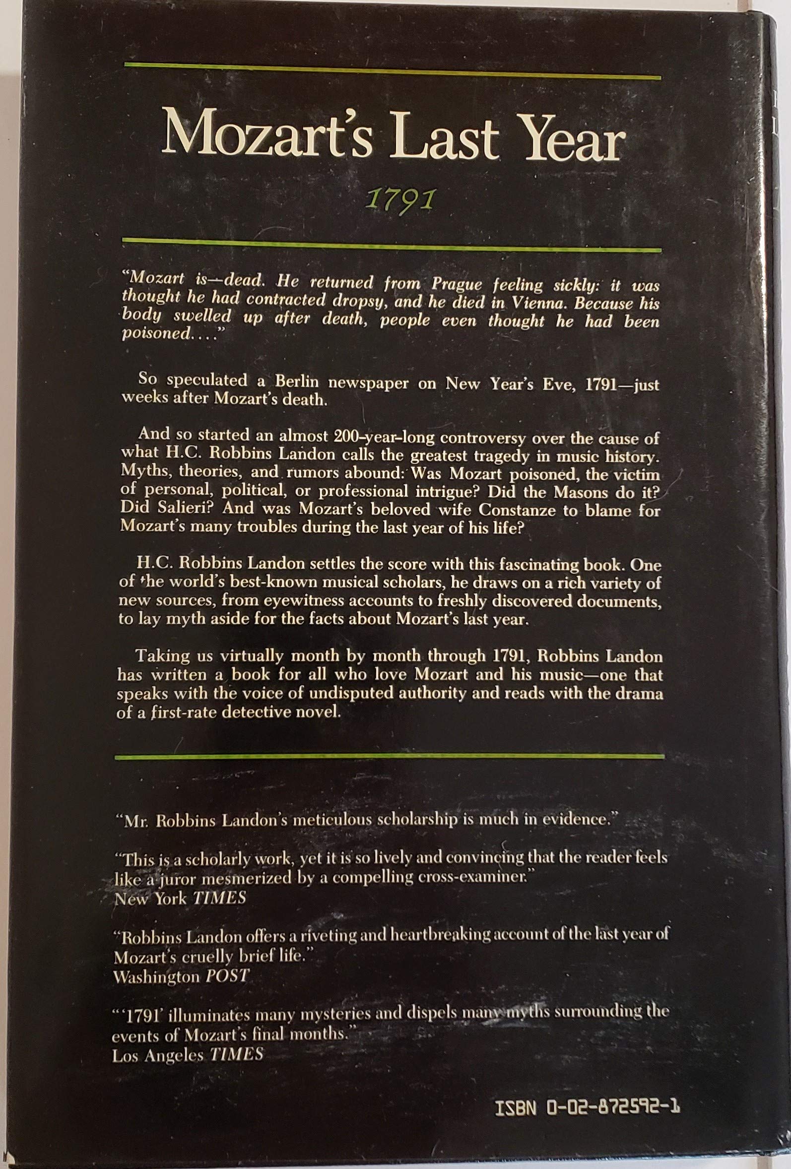1791: Mozart's Last Year