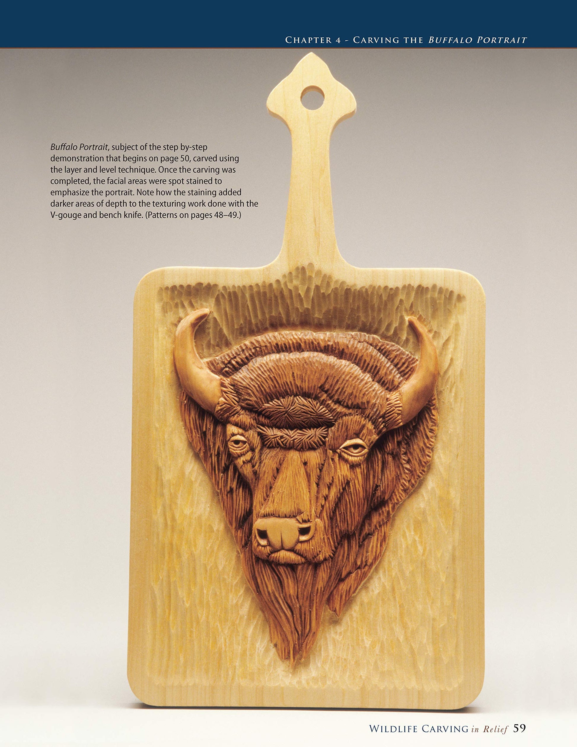 Wildlife Carving in Relief, Second Edition Revised and Expanded: Carving Techniques and Patterns (Fox Chapel Publishing) 39 Line & Shaded Patterns for Deer, Elk, Fish, Buffalo, Bears, Birds, and More