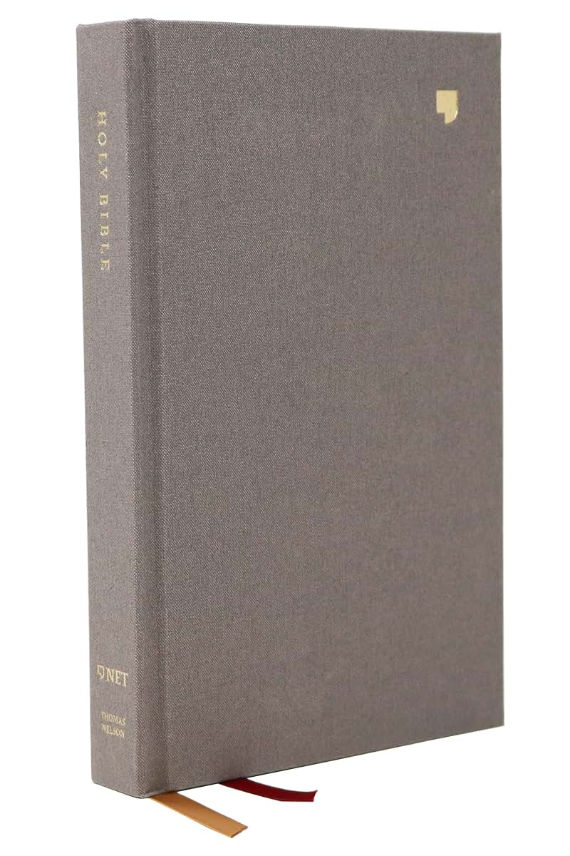 NET Bible, Single-Column Reference, Cloth over Board, Gray, Comfort Print: Holy Bible