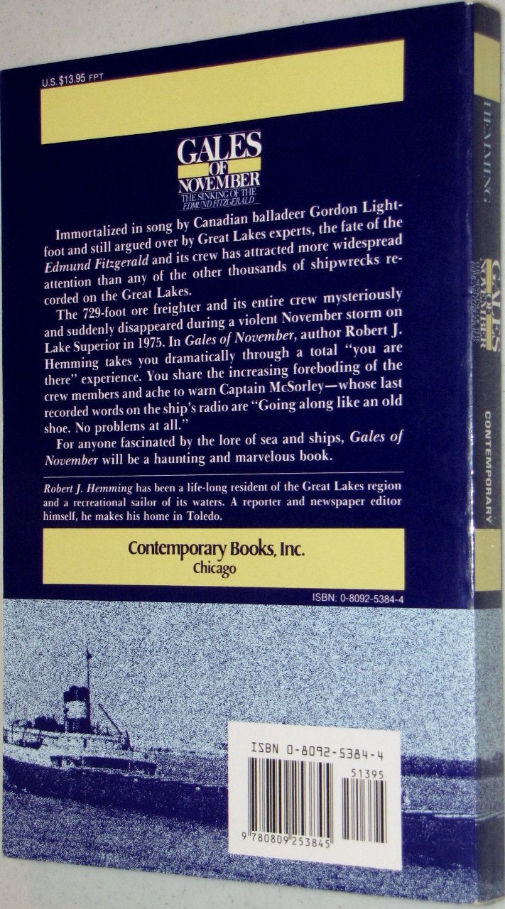Gales of November: The Sinking of the Edmund Fitzgerald by H