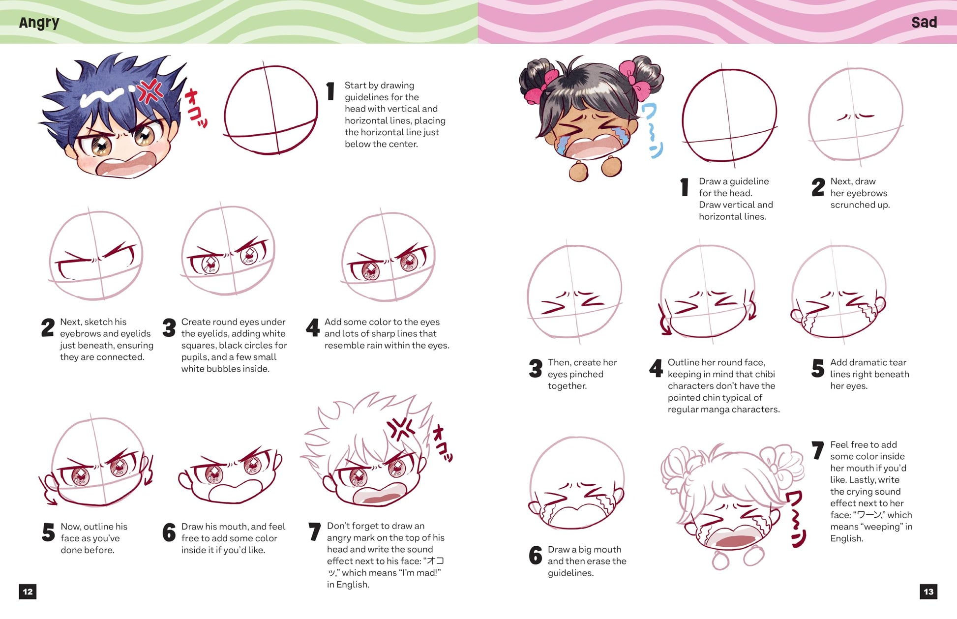 How to Draw Kawaii Manga Chibi: Big Emotions! (Learn Manga with Misako)