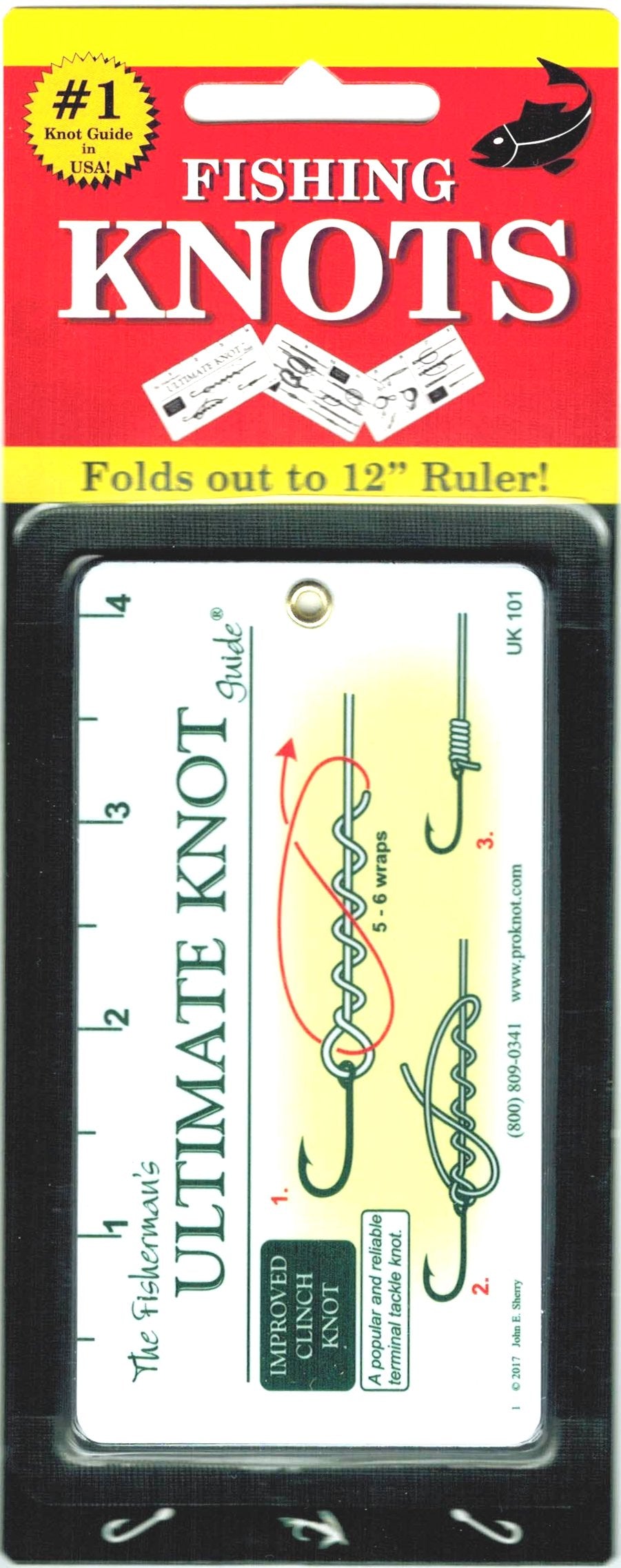 Fisherman's Ultimate Knot Guide  Best Fishing Knots on a Waterproof Fold Out Ruler